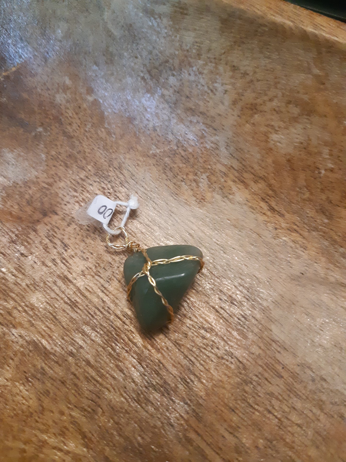 aventurine wire wrapped pendants