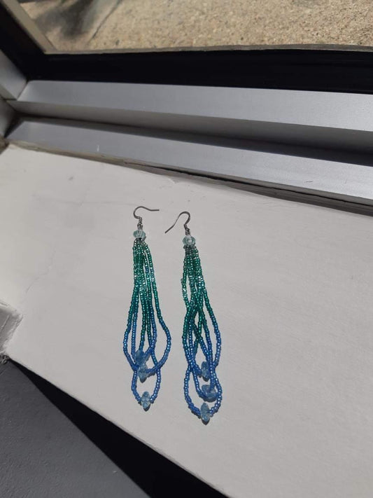 Apaqt loops with vintage crystal rondelles